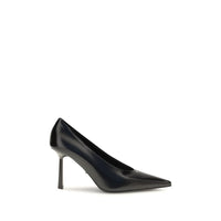 Black Goatskin High Heel Pumps