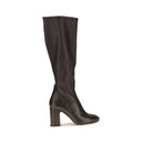 Black Calf Leather Bos Taurus High Heel Boots