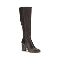 Black Calf Leather Bos Taurus High Heel Boots