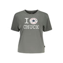 Grey Cotton Women's T-Shirt