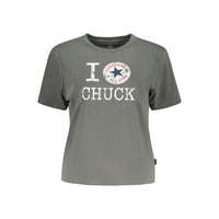 Grey Cotton Women's T-Shirt