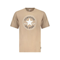 Beige Cotton Mens T-Shirt