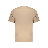 Beige Cotton Mens T-Shirt