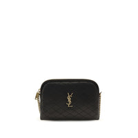 Black Calf Leather Bos Taurus Shoulder Bag