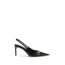 Black Goatskin High Heel Pumps