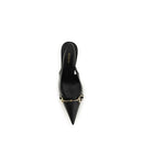 Black Goatskin High Heel Pumps
