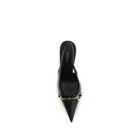 Black Goatskin High Heel Pumps