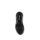 Black Fabric Athletic Sneakers