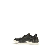 Black Calf Leather Bos Taurus Low Top Sneakers