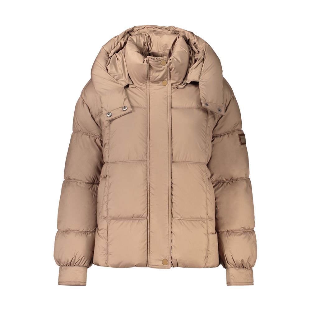 Brown Polyester Women's Jacket