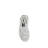 White Calf Leather Bos Taurus Athletic Sneakers