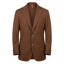 Brown Viscose Men's Jacket