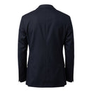 Blue Viscose Men Jacket