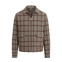 Black Viscose Men Jacket