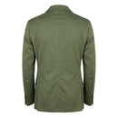 Green Cotton Men Jacket