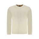 Beige Cotton Men Sweatshirt