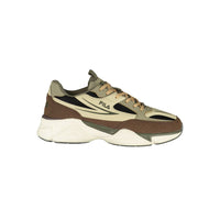 Brown Polyester Men's Sneaker