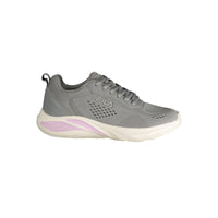 Gray Polyester Women's Sneaker
