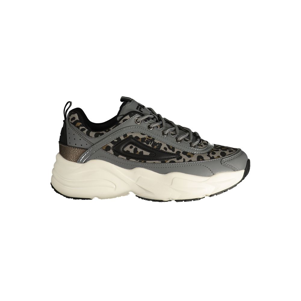 Gray Polyester Women's Sneaker