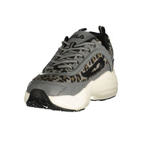 Gray Polyester Women's Sneaker