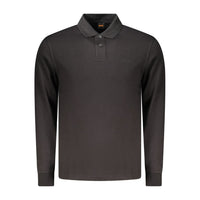 Black Cotton Polo Shirt