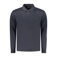 Blue Cotton Men's Polo