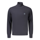Blue Cotton Turtleneck