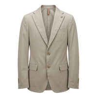 Beige Cotton Men's Jacket