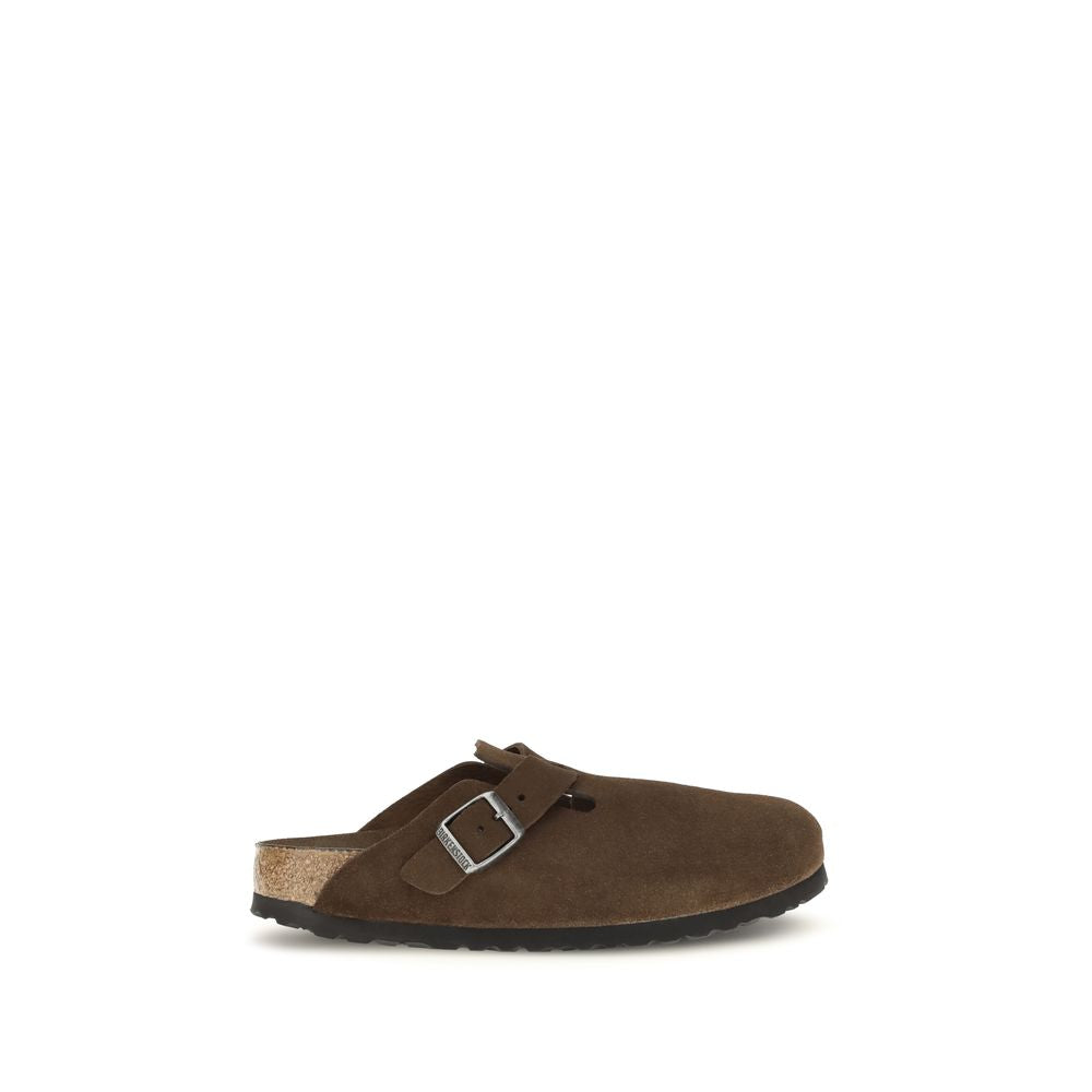 Brown Suede Leather Mules