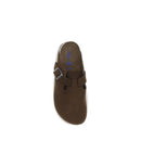 Brown Suede Leather Mules