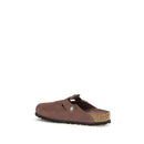 Bordeaux Suede Leather Mules
