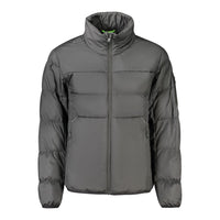 Black Polyester Men's Jacket