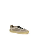 Beige Viscose Athletic Sneakers