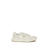 Beige Calf Leather Bos Taurus Athletic Sneakers
