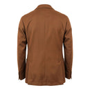 Brown Viscose Men Jacket