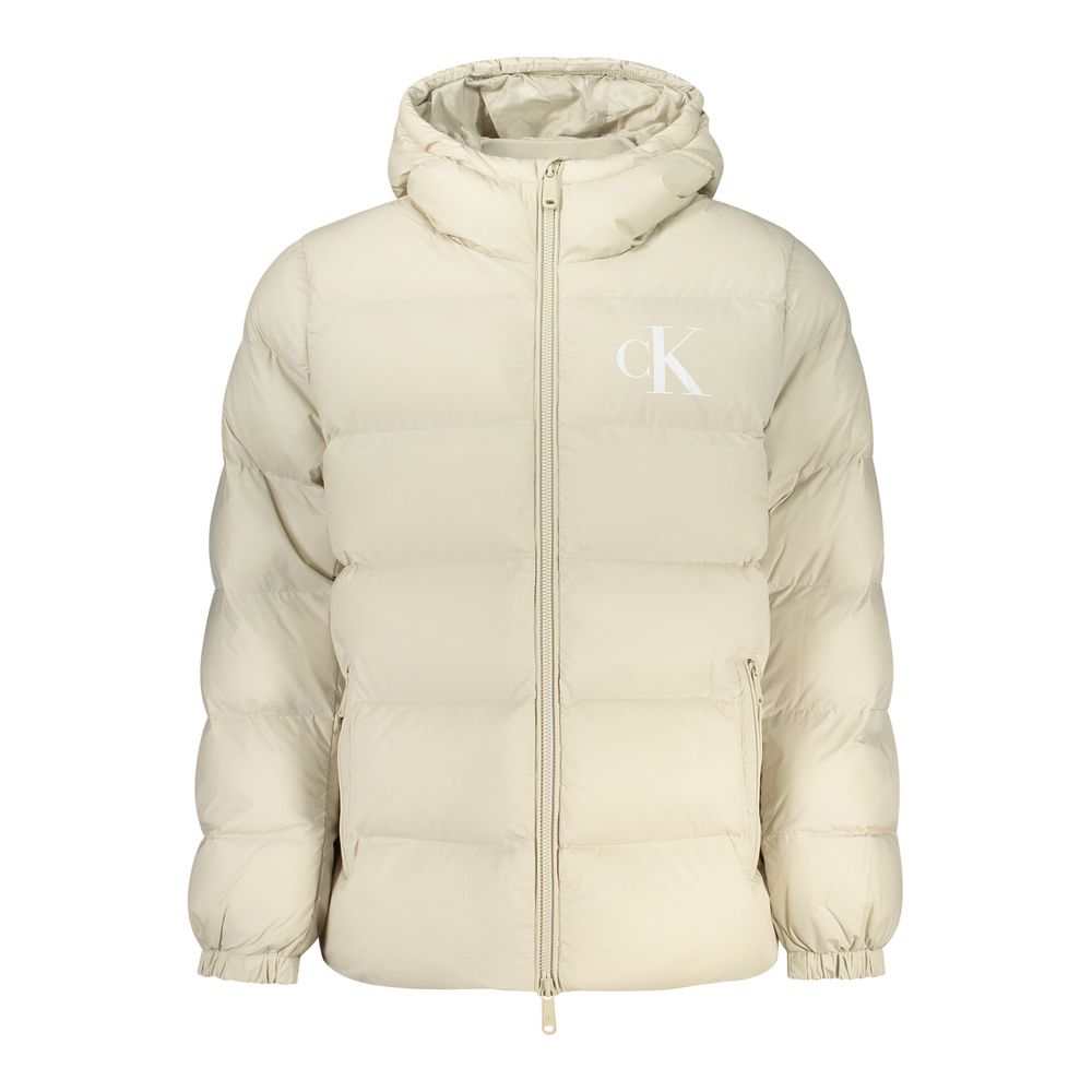 Beige Polyamide Shell Jacket