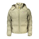 Green Polyester Full-Length Jacket