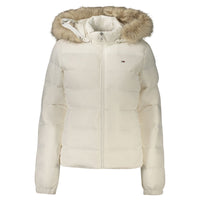White Polyester Women's Jacket