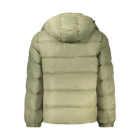 Green Nylon Full-Length Jacket