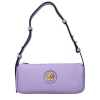 Purple Leather Shoulder Bag