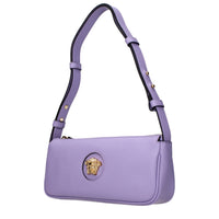 Purple Leather Shoulder Bag