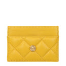 Yellow Leather Cardholder