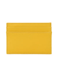 Yellow Leather Cardholder