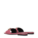 Pink Leather Slippers