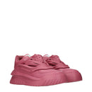 Pink Leather Chunky Sneakers