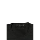 Black Cotton Men Sweater