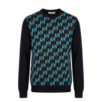 Light Blue Wool Men's Sweater
