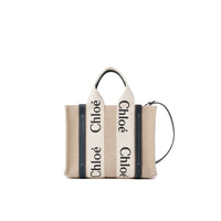 Beige Linen Tote Bag