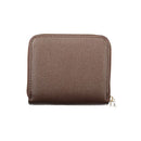 Brown Polyurethane Women's Wallet