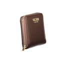 Brown Polyurethane Women's Wallet